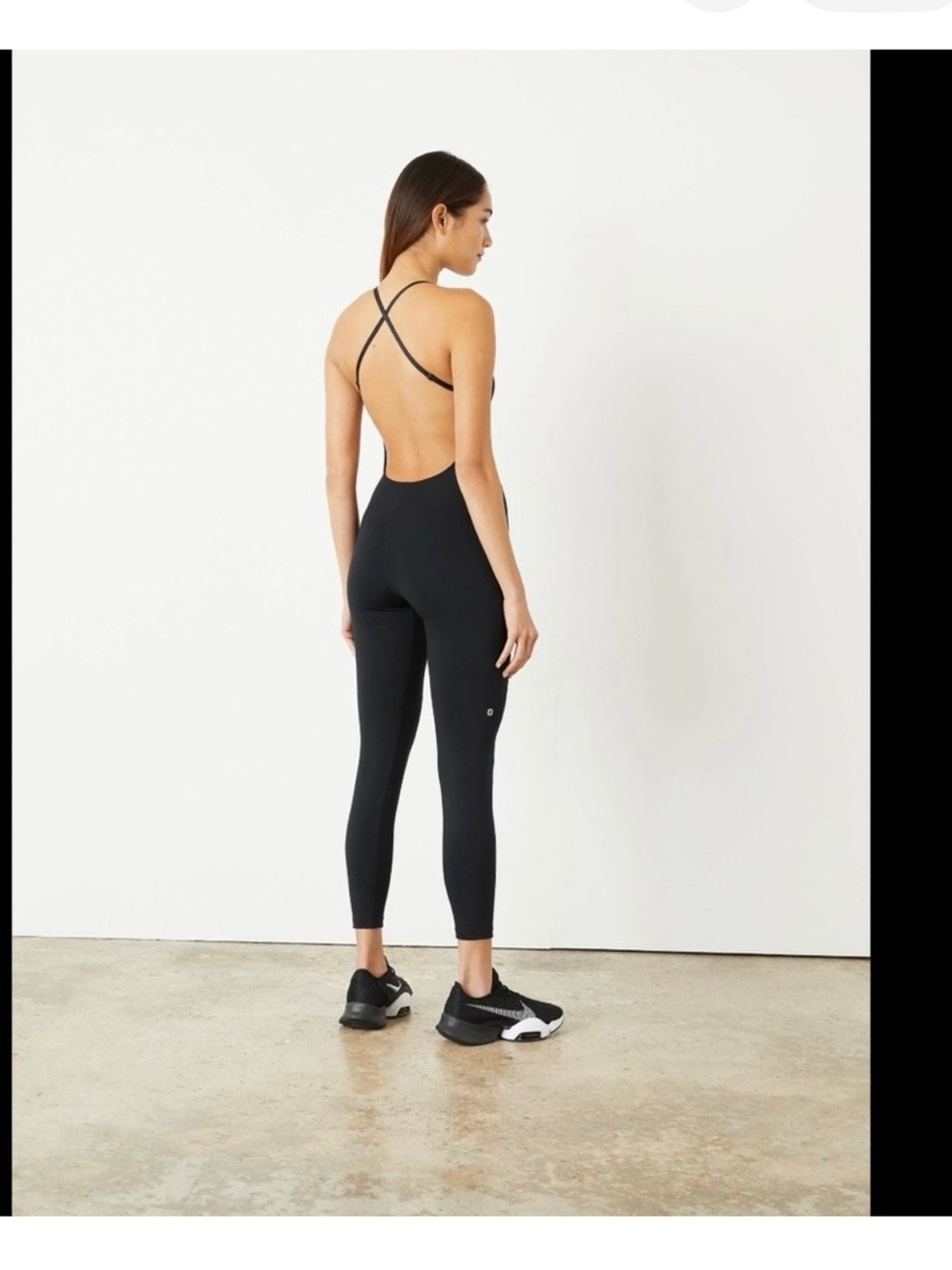 Le Ore Black Open-Back Women's Jumpsuit Positano XS